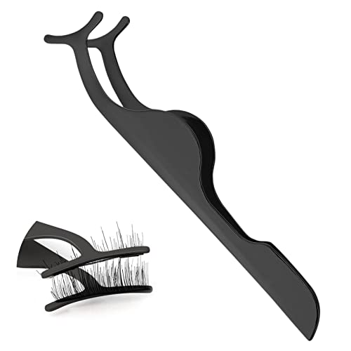 Wimpernpinzette Applikator, Edelstahl Gebogene Spitze Fischschwanz Falsche Wimpern Clip, False Lash Pinzette, Wimpernverlängerung Anwendung und Entfernung der Zange (Schwarz) Wimpernpinzette Applikator, Edelstahl Gebogene Spitze Fischschwanz Falsche Wimpern Clip, False Lash Pinzette, Wimpernverlängerung Anwendung und Entfernung der Zange (Schwarz)