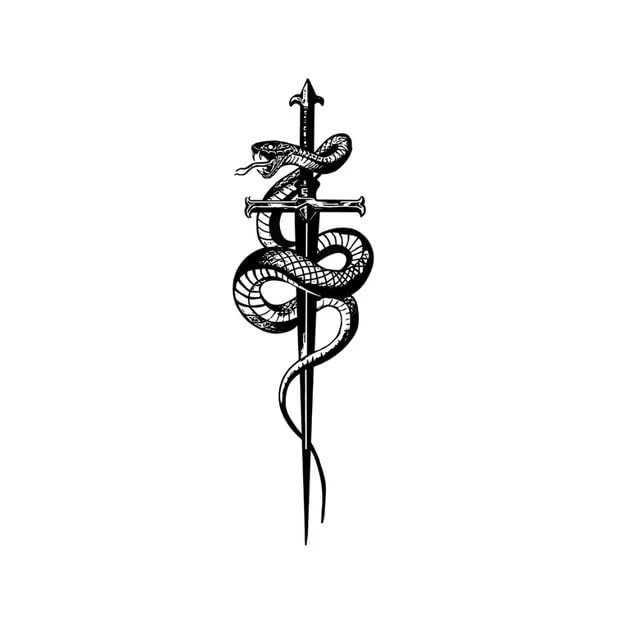 Image of Tattoos Cunning Steel Semi-Permanent Tattoo for Men & Women | Long-Lasting Temporary Design with Primer Wipe Included for Realistic Application | Waterproof Minimalist Body Art