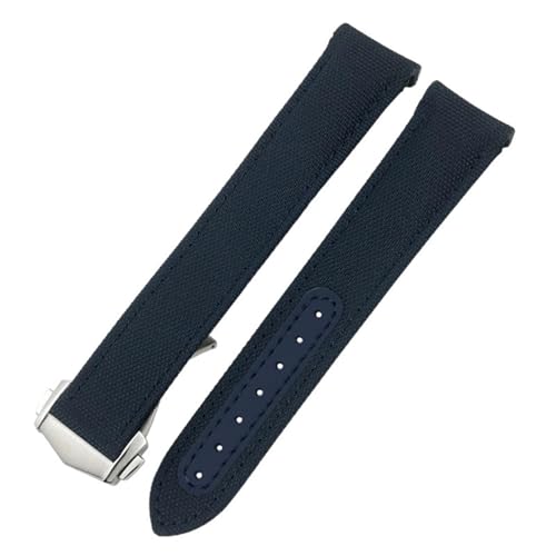 Bracelet montre nylon 19mm boucle déployante anti-usure pour Moonwatch