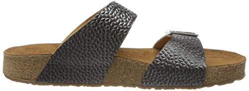 Image of HAFLINGER Andrea Elegant Leather Sandals with Rubber Sole and Cork Latex Footbed Unisex