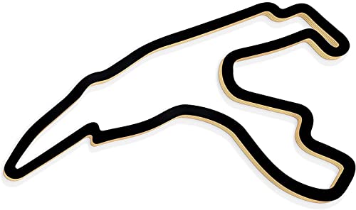 Racetrackart Decoración de pared 3D de madera - pista de carreras Spa Francorchamps, decoración para el hogar, 46 cm de ancho, coleccionable, regalo para los amantes de las carreras Cover