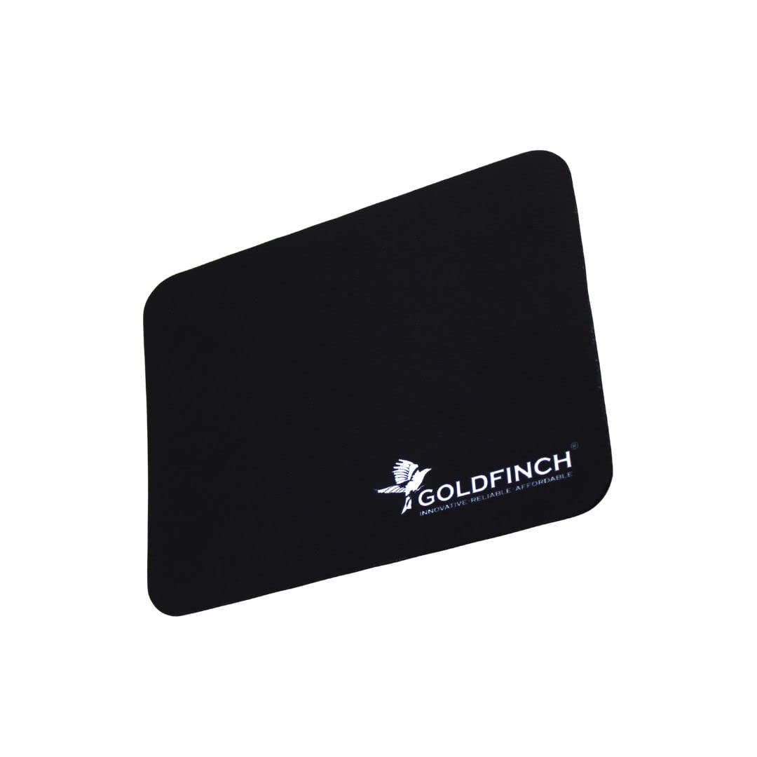 Goldfinch Mouse Pad Thick Non-Slip Rubber Base Comfortable Mouse Pad Smooth Computer Keyboard Mouse Pad (Size: 23.5 *18.5 * 0.3cm), black