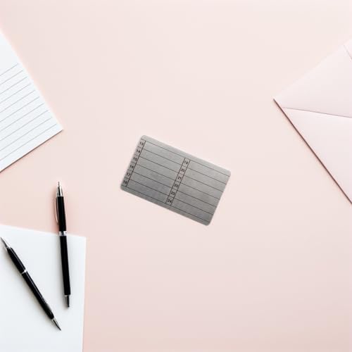 SUPVOX 24-word Seed Phrase Metal Plate Fireproof and Waterproof Backup Storage Silver Stainless Steel Crypto Seed Wallet for Cold Hardware Wallet Security - Image 4