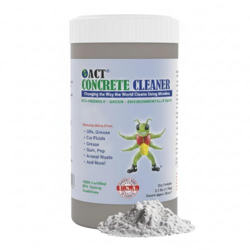 ACT Concrete Cleaner – Eco-Friendly Dry Powder Oil Stain Remover