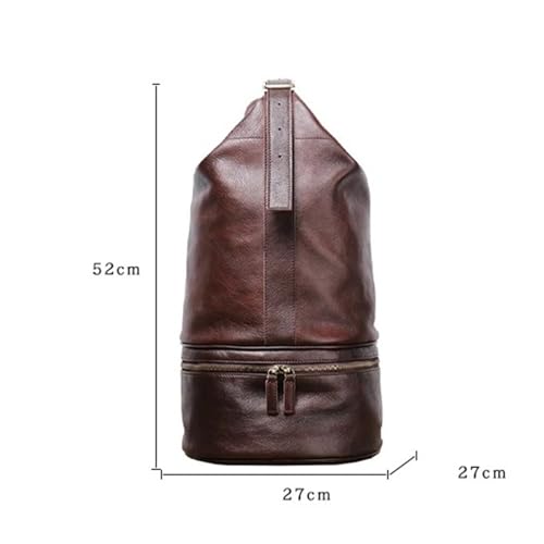 Genuine Leather Messenger Crossbody Bag For Men Outdoor Hiking Cowhide Bag For Men Camping Travel Bag2