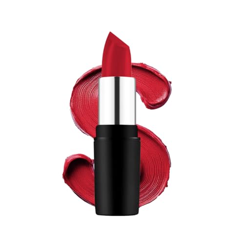 Image of Swiss Beauty Pure Matte Creamy Lipstick | Non-drying, Highly pigmented Lipstick | Shade- Russian Red, 3.8gm|