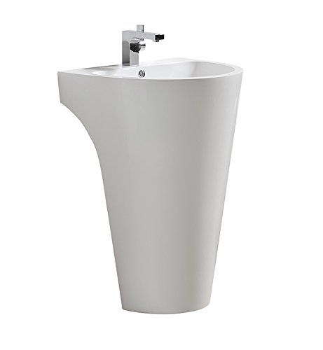 Fresca Parma 24" White Pedestal Sink #TOP2