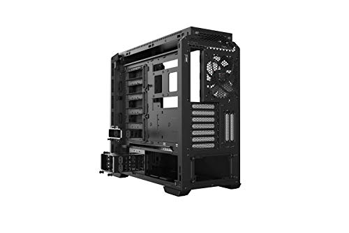 Silent Base 601 Window Black Case PC con 2 ventole Pure Wings 2 140mm, supporto radiatori fino a 360mm, compatibile con schede madri E-ATX - Case PC - Immagine 4