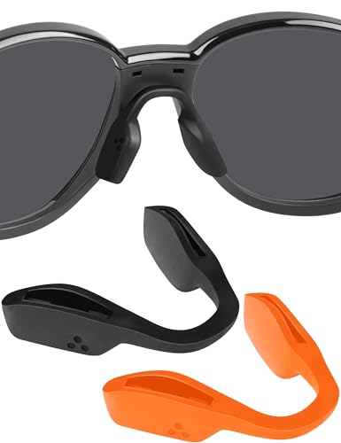Image of BLAZERBUCK Replacement Nose Pads Nose Piece for Oakley Activate OX8173 Eyeglass - Standard Black + Orange