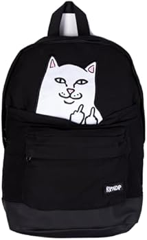 RIPNDIP Lord Nermal Velcro Hands Backpack (Black), Black, One Size