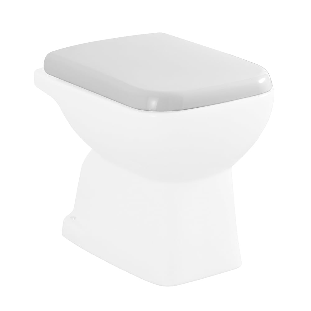 Inbagno Copriwater Originale per Vaso Tradizionale o monoblocco Ginevra, in ABS con Chiusura Standard e Cerniere Regolabili