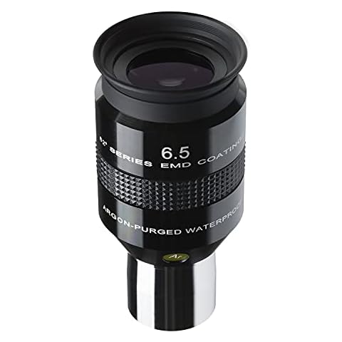 Explore Scientific 82 Degree Waterproof Telescope Eyepiece 6.5 mm Focal Length with Long Eye Relief Cover