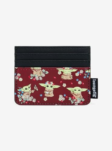 Loungefly Star Wars The Mandalorian Grogu Floral Cardholder2