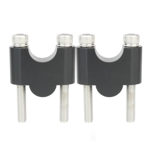 Riser guidon 28mm corrige posture fatigue poignets moto noir 30mm