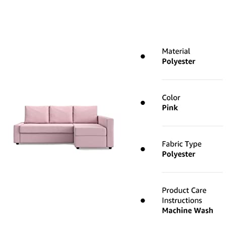 Masters Of Covers Snug Fit Friheten Slipcover For The Ikea Friheten With Chaise Corner Cover, Sofa Bed Cover, Sectional Slipcover Replacement (Pink) #TOP6