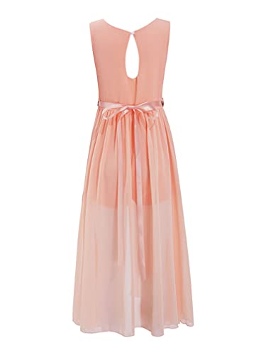 Kids Girls V Neck Sleeveless Romper Dress Jumpsuit Special Occasions Maxi Dress Junior Bridesmaid Gown2