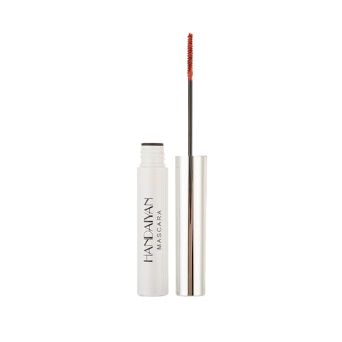 Máscara coral rojo resistente al agua, larga duración, extensión de rímel para Navidad, Halloween, fiestas, bodas