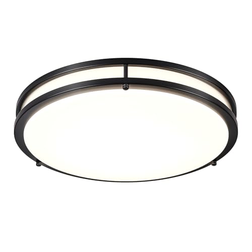 DLLT Flush Mount LED Ceiling Light: 16 Inch 5CCT (3000K-6000K)