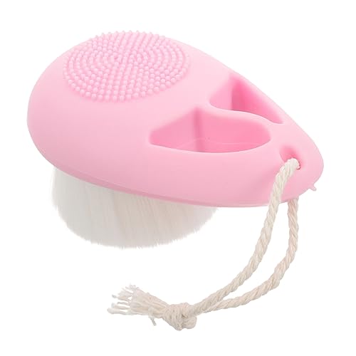 SOESFOUFU Soft Silicone Face Scrubber Manual Facial Brush Exfoliating Tips for Safe Gentle Cleansing