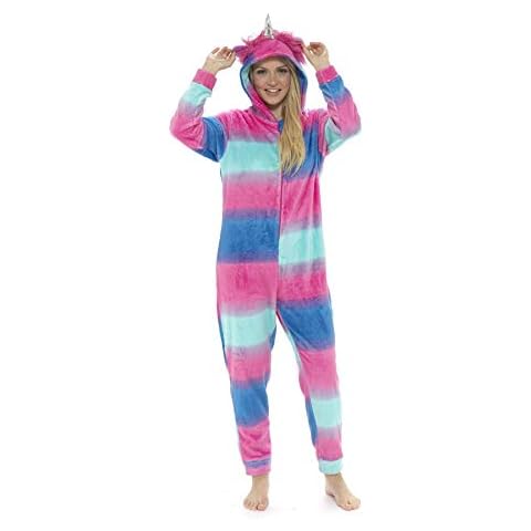 Keanu Ladies Rainbow Unicorn Hooded Onesie Cover