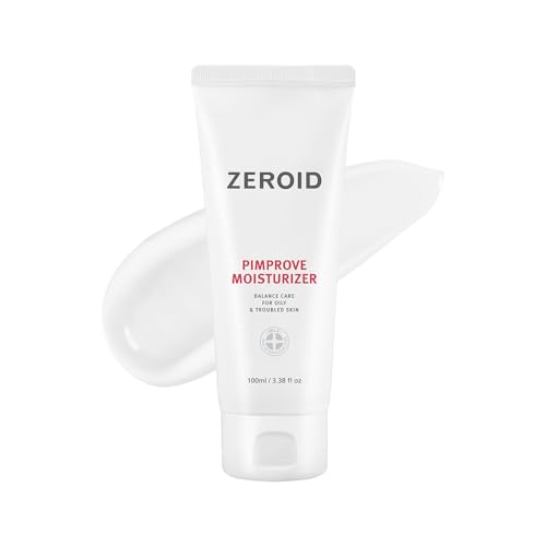 ZEROID | Pimprove Moisturizer Cream | Hyaluronic Acid Moisturizer Face Cream | Korean Face Lotion for Women and Men | Korean Skin Care | Skin Barrier Moisturizing Facial Care | 3.38 fl oz (100ml)