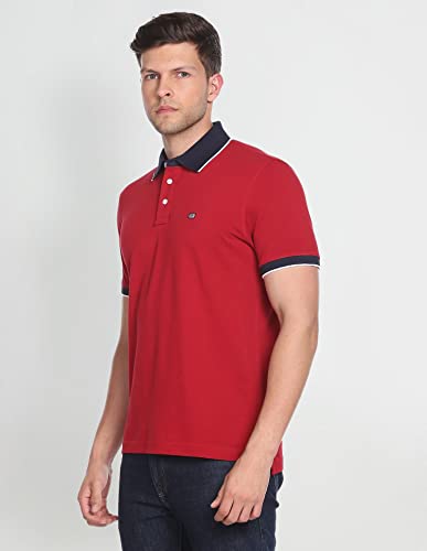 Image of Arrow Sport Men Regular Fit Solid Polo T-Shirt for Men - Polo Neck, Half Sleeves Mens Tshirt