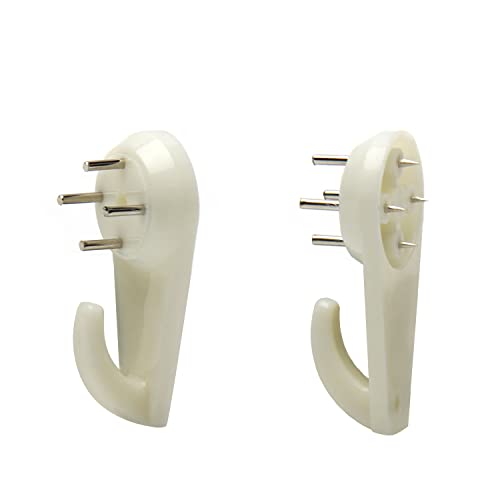 Image of Nails for Hanging Pictures,Picture Hooks Hardwall Hanger for Hardware, Fasteners & Hooks Wall Mount Non-Mark Hook Picture Photo Frame Hangers(30pcs,40*20mm)