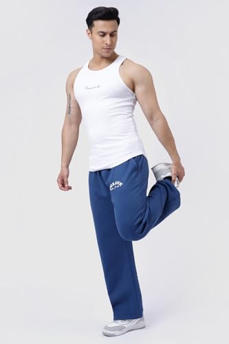 Image of FUAARK Men's Premium Polycotton Relaxed Loose Fit Sports Gym Stylish Track Pant Trouser for Men