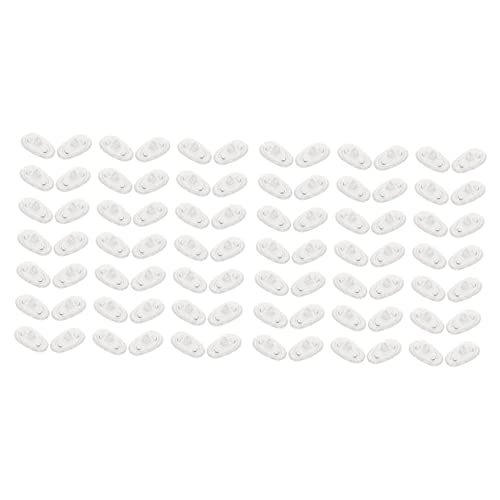 SOESFOUFU 40 Pairs Glasses Nose Pads Glasses Nose Guards Silicone Eyeglass Nose Pads Glasses Nose Pad Cushion Clear Eyeglass Nose Pads Glasses Clip Plastic Core