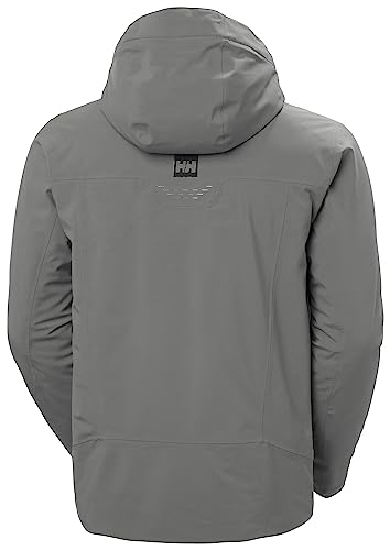 Helly-Hansen Alpha LIFALOFT Insulated Ski Jacket - Cold-Weather Winter Jackets for Men - Water Resistant, 876 Concrete - Medium