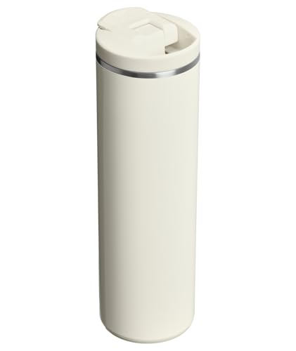 Image of STANLEY Transit FlipTop Mug | Leakproof Coffee Travel Cup | Vacuum Insulated Stainless Steel | Stays Hot or Cold for Hours | BPA-Free | 16 oz | Cream Gloss