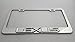 Usudu 3D Logo Emblem Stainless Steel License Plate Frame Rust Free W/Bolt Caps for Lexu CT ES GS GX is NX ES RX 350 250 (Silver)