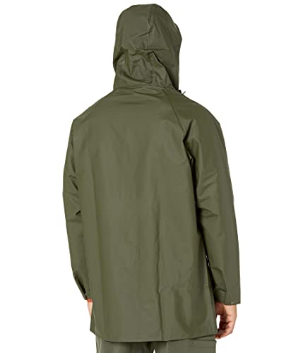 Image of Helly Hansen Mandal PVC Coated Rain Jacket for Men, Waterproof Rain Coat | Windbreaker, Rain Gear for Fishing & Work, Oil & Moisture-Resistant Fabric, Phthalate-Free, Cargo Pockets, 410g /m2 Polyester