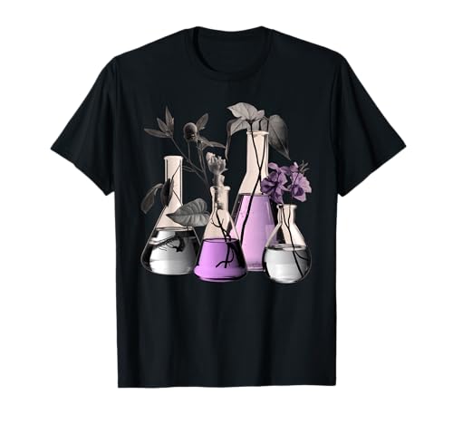 Flores Tubo Ensayo Química Estudiante Ciencias Profesor Camiseta