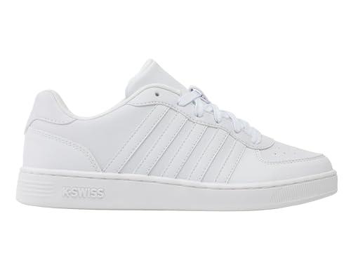 Image of K-Swiss Men's Court Cali Trainers, White/White, 42 EU, White, 8 UK