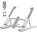 BONTEC Soportes Portátil de 10 a 15,6 Pulgadas, Tabletas, 8 Niveles de Ajuste de Altura, Elevador de Ordenador Portátil, Soporte de Escritorio con Refrigeración Ventilada, Soporta hasta 8 Kg