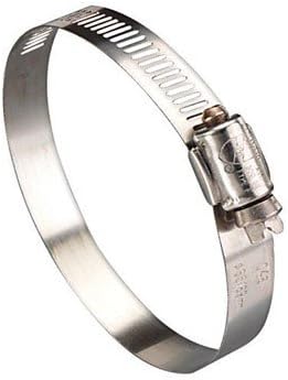 Tridon Ideal Hy Gear 1-1/2 in. to 3-1/2 in. SAE 48 Silver Hose Clamp Stainless Steel Marine