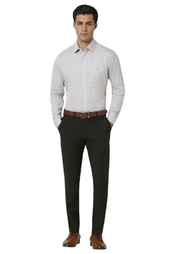 Image of Van Heusen Casual Printed Shirt for Men| Premium Cotton| Full Sleeves| Slim Fit |Breathable Fabric
