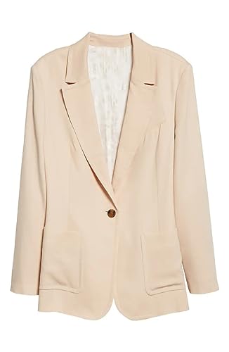 Manteau revers cranté Kromoc veste fluide un bouton infroissable