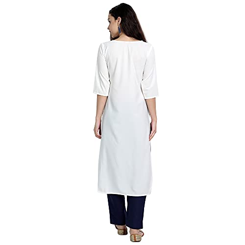 Image of 1 Stop Fashion Women's Crape Multicolor Digital Print Straight Kurta /Kurti (Pack of 6)