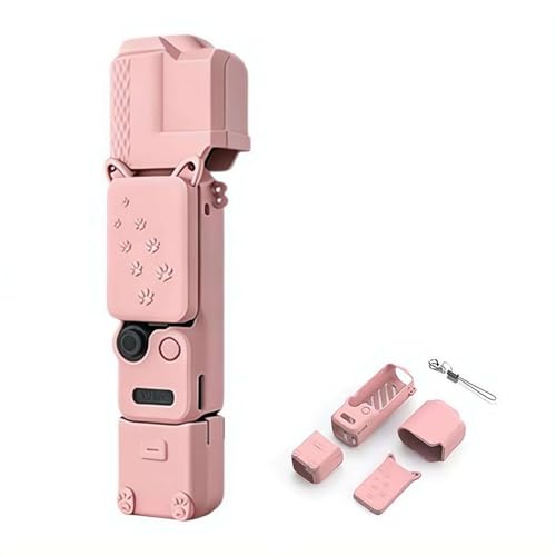 For DJI Osmo Pocket 4��p �V���R���ی�P�[�X 4�_�Z�b�g �{��+���+�n���h��+�����Y�L���b�v�y���킢�� �����f�U�C���z�����Ռ��ی� ���h�~ �h�o ����~�� �����h�~�X�g���b�v�t�� For DJI Osmo Pocket 4 �A�N�Z�T