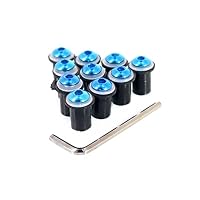 Tornillos Parabrisas Moto Honda CBR600RR VFR800 | Kit 10 Unidades M5 Plata | Para Carenado
