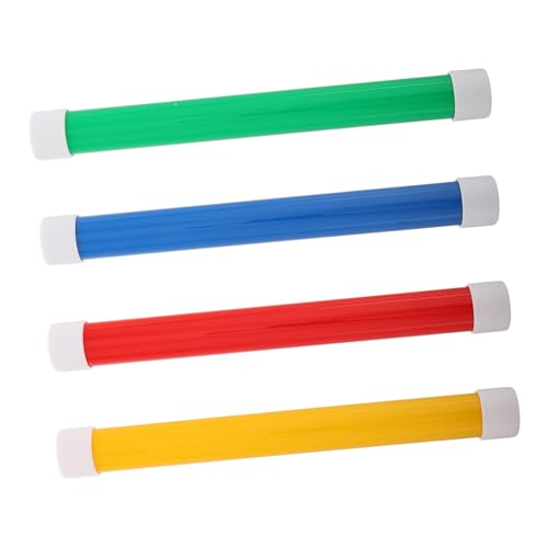 iplusmile Lot De 4 Bâtons De Relais 25 Cm En Plastique Couleur Rouge Jaune Bleu Vert, Équipement D’athlétisme Pour Garçon Et Filles, Matériel Sportif École Maternelle, Course Relais Et Jeux Extérieurs