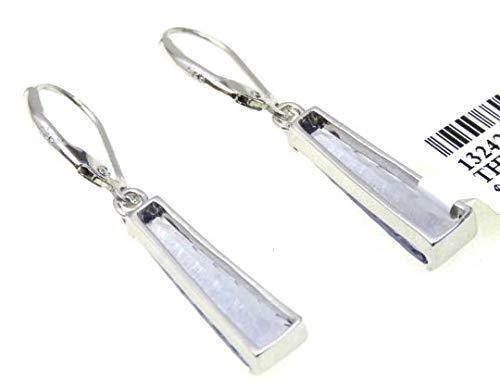 E50406P Fancy Cut Mt St Helens Purple Helenite December Birthstone Ladder Shape Dangle Sterling Silver Dangle Earrings3