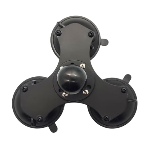 Support Ventouse Triple pour GPS et Téléphone avec Base Verrouillable Ajustable