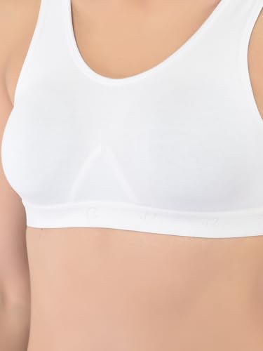 Image of Softline Women's Cotton Rich Wired Non-Padded Molded Sports Bra Combo | High-Support & Breathable Activewear | Soft & Durable for Workouts & Everyday Wear (Pack of 2)