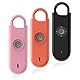 Fauxomor Taschenalarm für Frauen,3 Stück 140DB Schrillalarm Schlüsselanhänger mit LED-Stroboskoplicht und Batteriewarnung, Persönlicher Alarm für Kinder und ältere Menschen(Rosa+Orange+Schwarz)