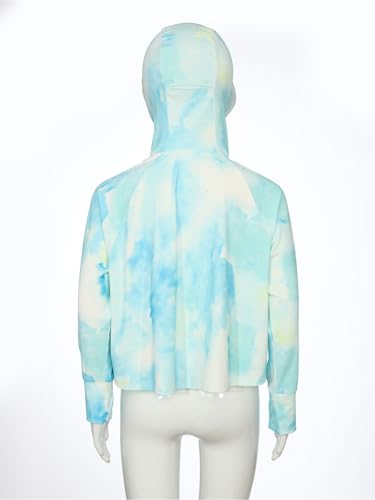 TTAO Kids Girls Sun Shirts Lightweight Upf Sun Protection Outdoor Shirts Athletic Hooded4