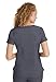 Healing Hands Jane Scrub Top for Women with Y-Neck, Pockets & Stretch 2167, M, Pewter