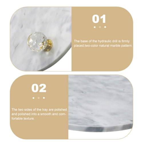 Plateau en marbre véritable pour une touche élégante et chic - 4